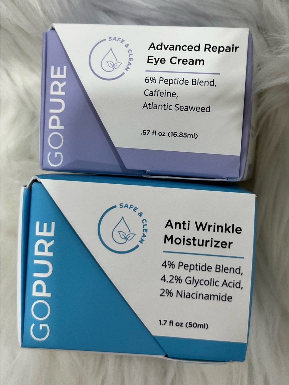 GoPure Anti-Wrinkle Moisturizer & Advanced Repair Eye Cream Skincare Set